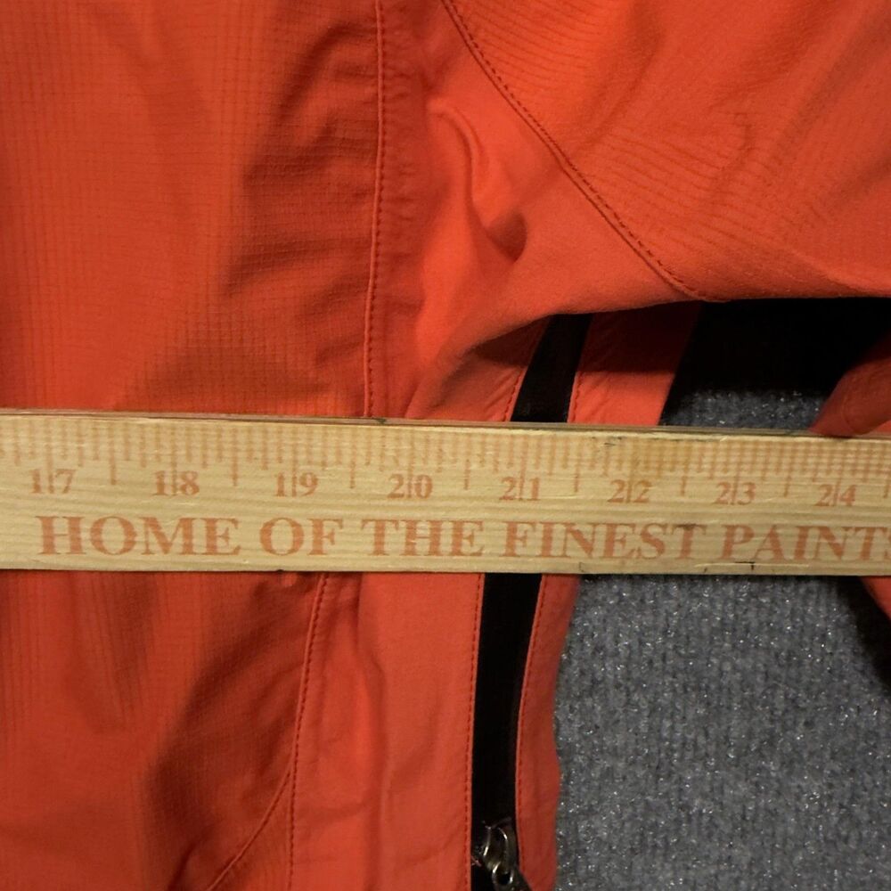 L.L. Bean Gore-Tex Rain Jacket Womens M Orange Hooded Waterproof Hiking Shell - Picture 16 of 16